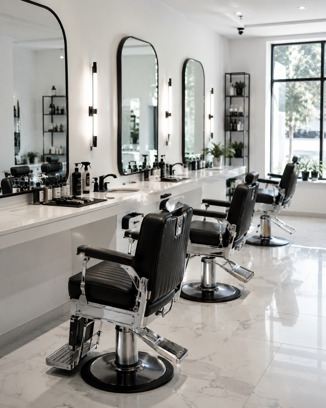 Interior of NXT CUT Barber Shop